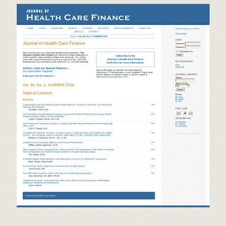 A complete backup of healthfinancejournal.com