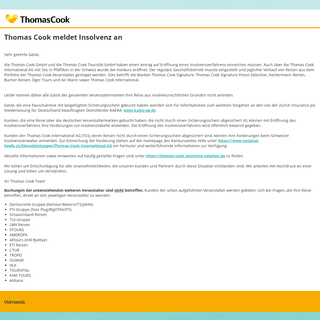 A complete backup of thomascook.de