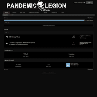 Pandemic Legion Forums