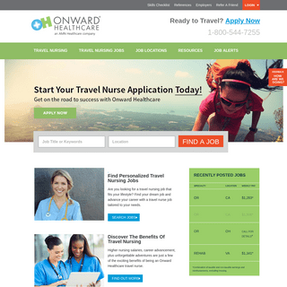 Travel Nursing Jobs | Onward Healthcare Travel Nursing Company