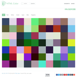 HTML Color Codes - RGB, HSL, CMYK, CSS, Hex, Websafe colors