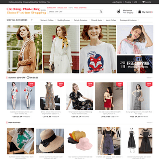 Clothing-Markting.com: Online Shop for Fashion Clothing, Wedding Apparel and Shoes.