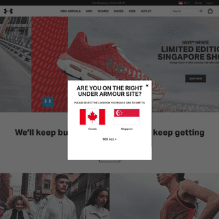 Under Armour Sportswear, Athletic Shoes, & Accessories | SG