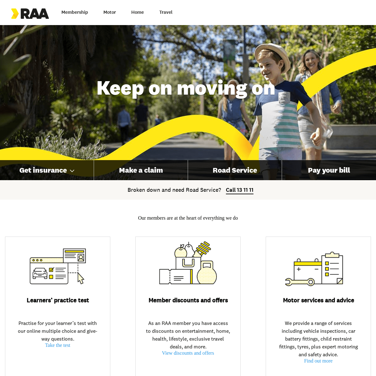 A complete backup of raa.com.au