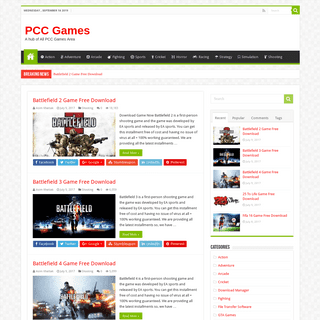 PCC Games - A hub of All PCC Games Area