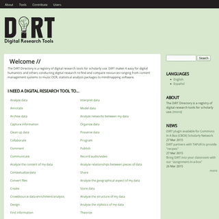 Welcome // | DiRT Directory
