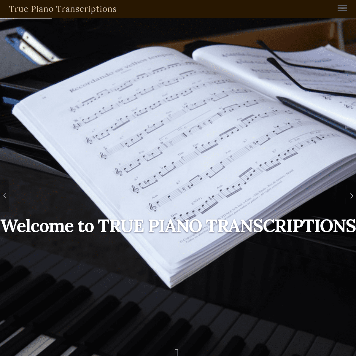 Homepage | True Piano Transcriptions