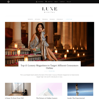 Luxe Digital, Insights into the Digital Transformation of Luxury
