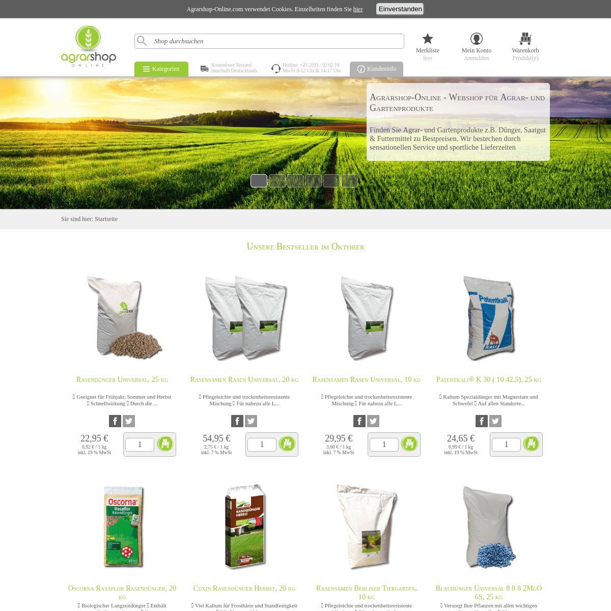 A complete backup of agrarshop-online.de