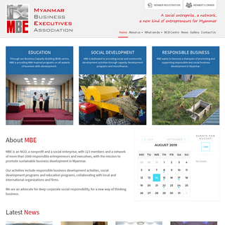 MBE (Myanmar Business Executive Association) - Responsible Entrepreneurs & Executives