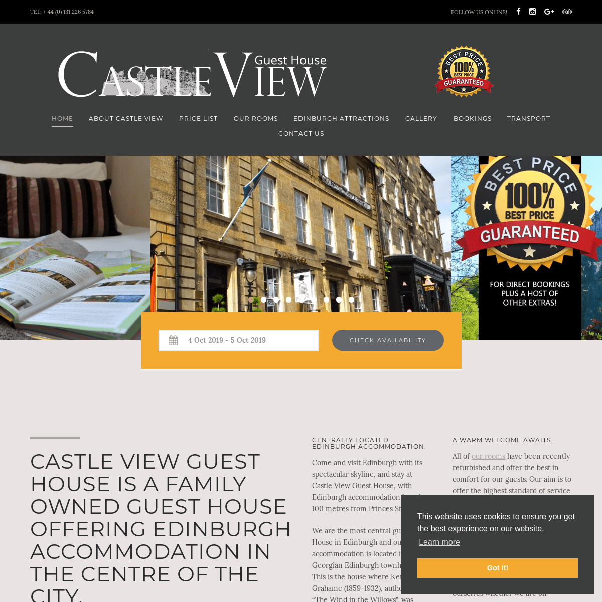 Castle View Guest House - Edinburgh Accommodation | Official Site