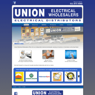 UNION ELECTRICAL WHOLESALERS - Electrical Wholesaler | Electrical Supplies | South Africa