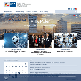 Homepage der Deutsch-Polnischen Industrie- und Handelskammer