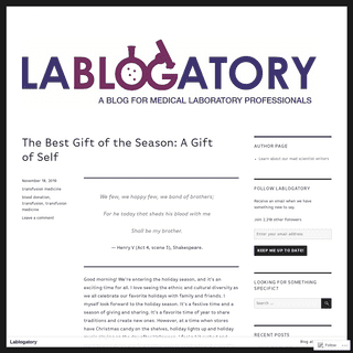 A complete backup of labmedicineblog.com