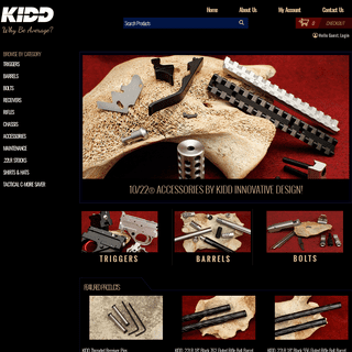 10/22® and Ruger® 10/22® aftermarket trigger, barrel and parts by KIDD Innovative Design