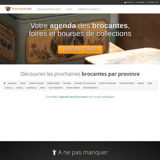 Brocantes.be votre portail de référence des brocantes, marchés et manifestations en Belgique.