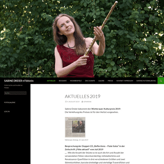 SABINE DREIER  •  Flötistin | Historische und moderne Flöten