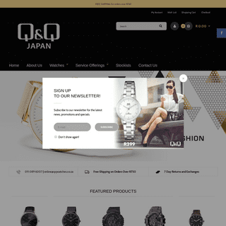 Q&Q Watches - Official Q&Q Watches Distributor South Africa