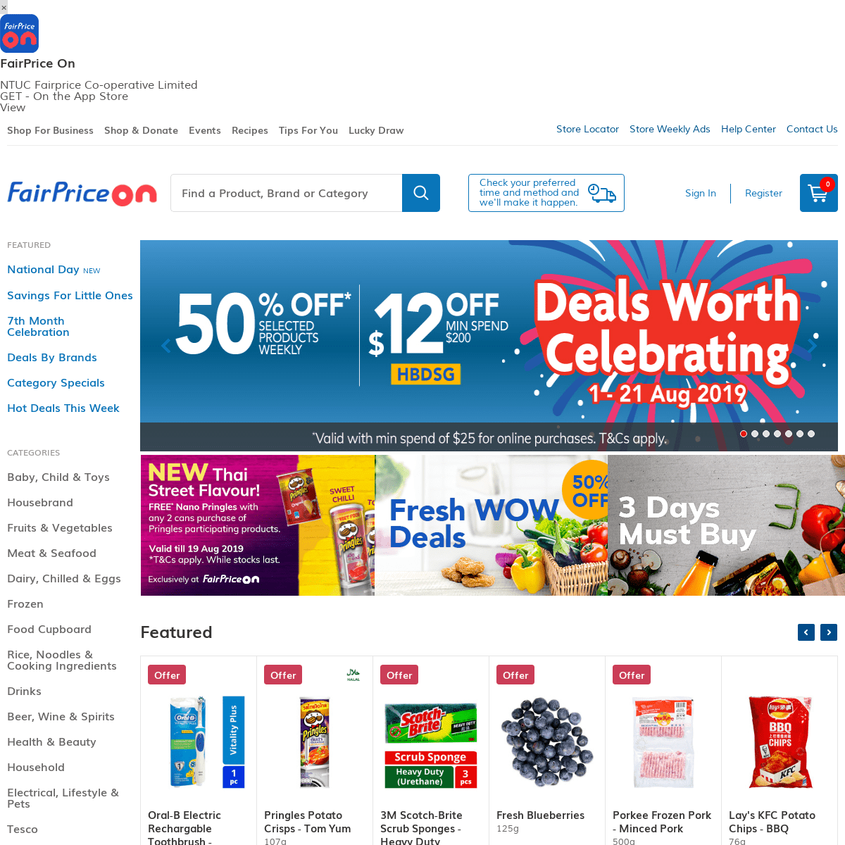 FairPrice: Online Grocery Shopping & Delivery in Singapore