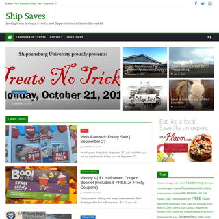 Ship Saves | Spotlighting Savings, Events, and Opportunities in South Central PA.