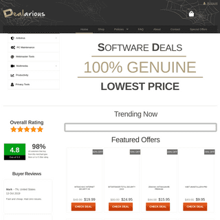 Dealarious- Software Discount Coupon Store - Lowest Prices Daily