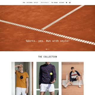 DECIMALS | Sports, yes ! But with style ! Clothes for Men