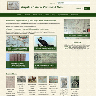 homepage - Brighton Antique Prints and Maps