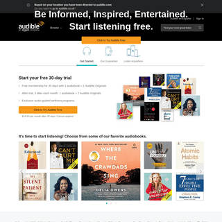 Audiobooks & Original Audio Shows - Get More from Audible