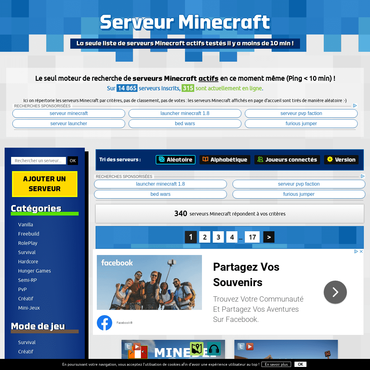 A complete backup of serveur-minecraft.eu