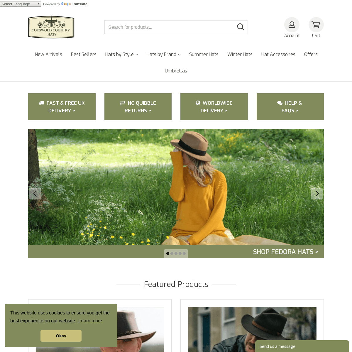 Online Hat Shop | Cotswold Country Hats