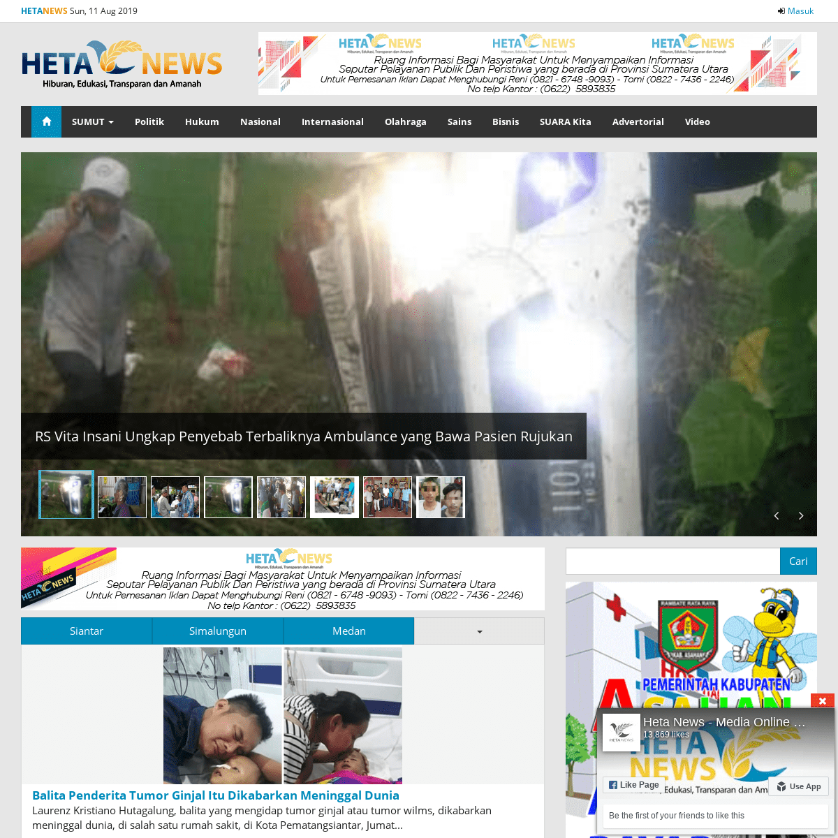 Heta News — Media Online Sumatera Utara