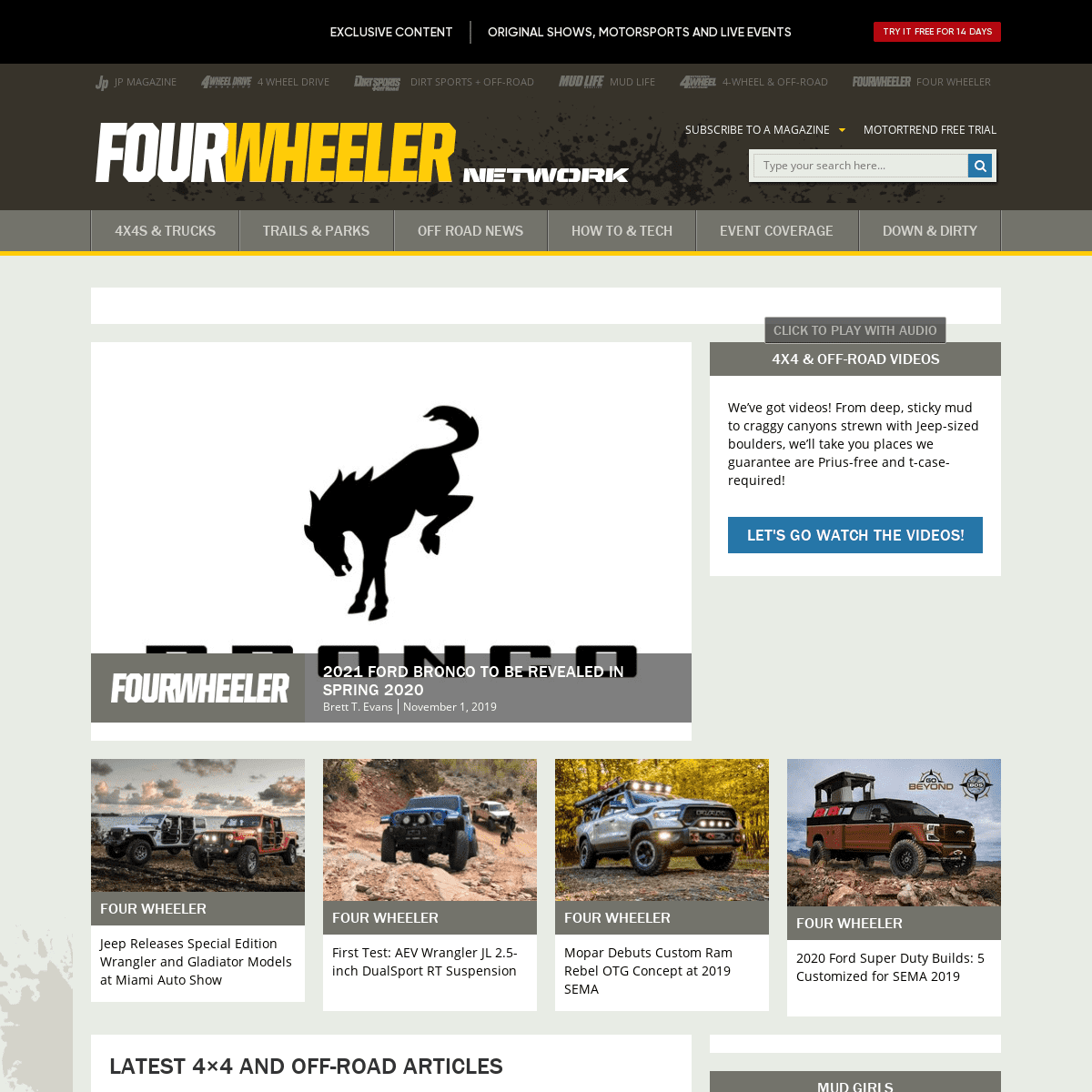 A complete backup of fourwheeler.com