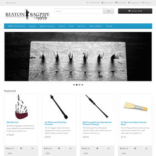 Beaton Bagpipe Supply - Supplier for Reeds, Bagpipes, Chanters and Supplies