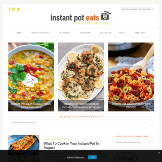 Instant Pot Eats - Delicious & Easy Instant Pot Recipes