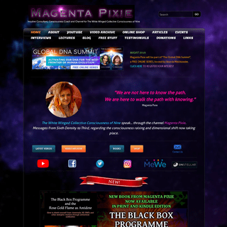 Magenta Pixie * Intuitive Consultant, Consciousness Coach and Channel for The White Winged Collective Consciousness of Nine - Ho