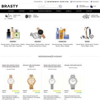 Značkové hodinky, parfémy, kosmetika a kabelky za skvělé ceny | BRASTY.CZ