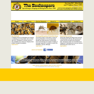 The BeeKeepers - Serving the D.C. Metro Area, Maryland & Northern Virginia - 1800-496-2337