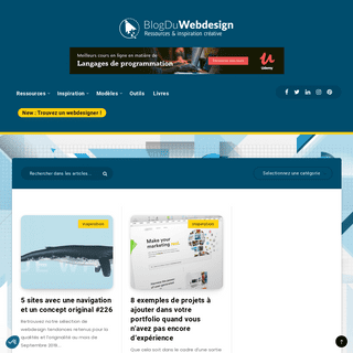 Blog Du Webdesign > Web design Inspiration & tutoriels