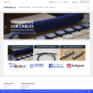 Cool Cable - Handmade custom USB cables