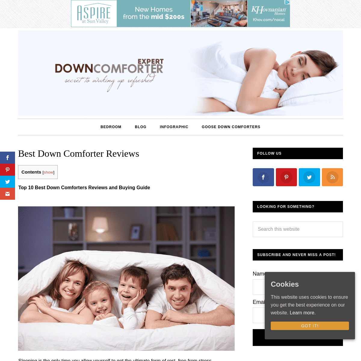 Best Down Comforter Reviews 2019