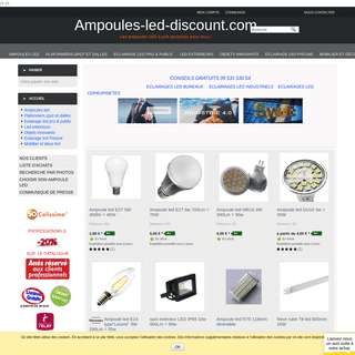 Eclairages LED discount, les meilleurs prix français de net.