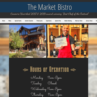 The Market Bistro/Restaurant/Canmore/Three Sisters