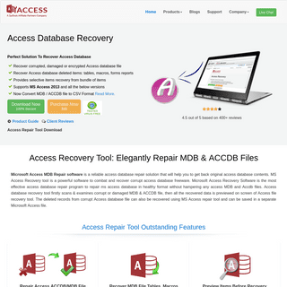 MS Access Recovery Tool to Repair Corrupted MDB & ACCDB files