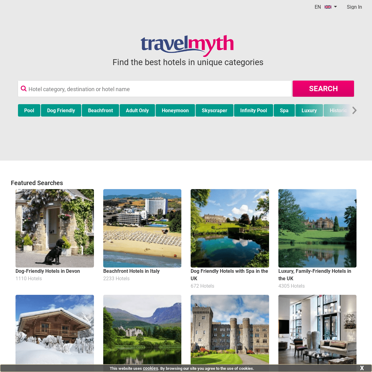 The hotel search engine for sophisticated travellers - Travelmyth