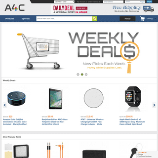 Online Shopping for New & Refurbished Electronics, Cellular Accessories, Tablets, Bluetooth Headsets and more...   | A4C.com