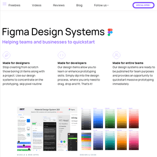 Figma templates, UI kits and design systems