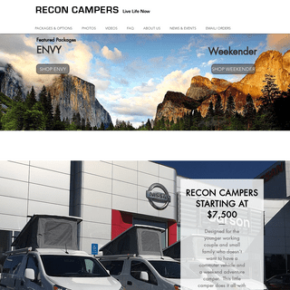 Recon Campers - The Future of Pop Top Camper Vans in the USA