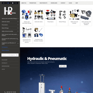 Hydraulic Pneumatic Control parts and devices HPControl