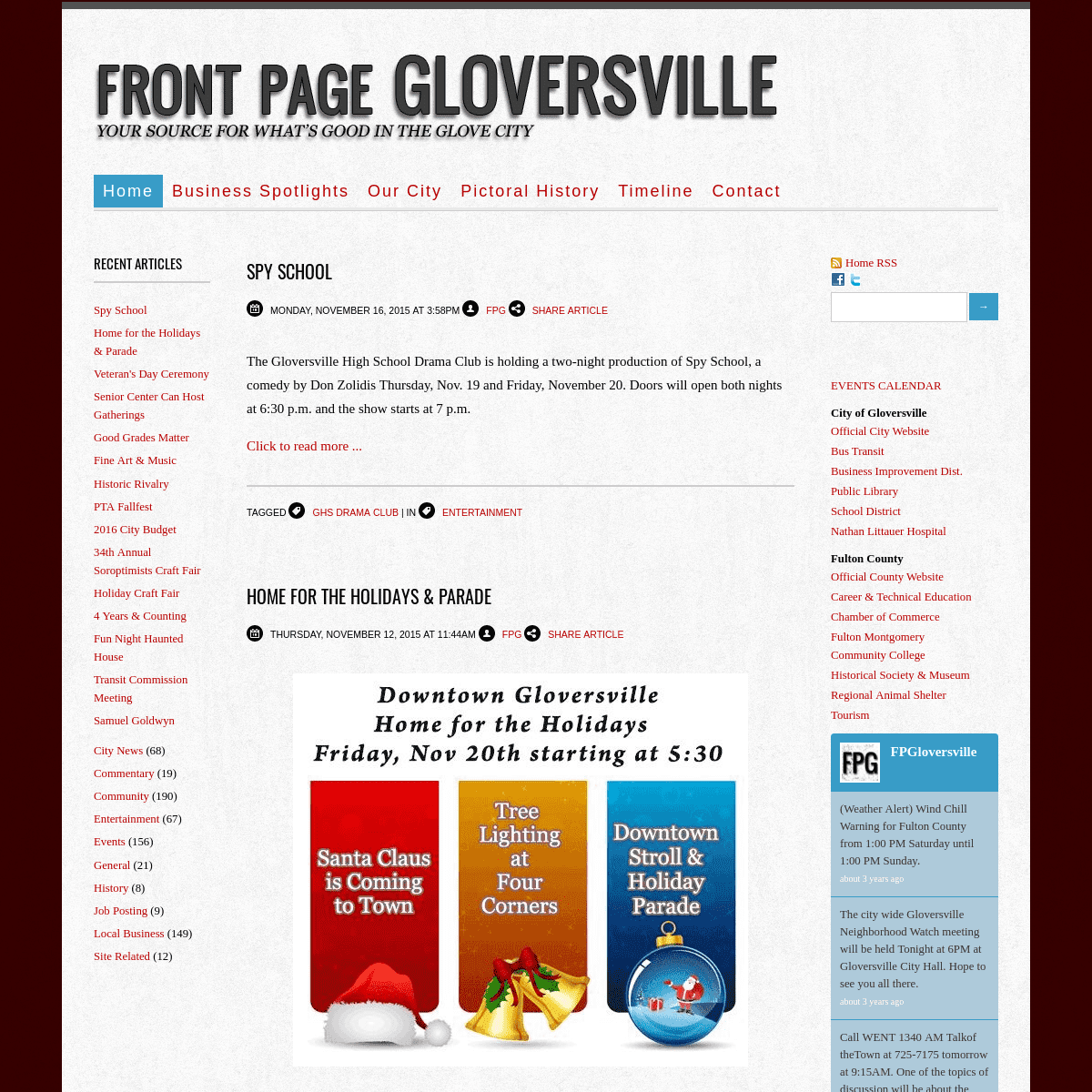 Home - Front Page Gloversville
