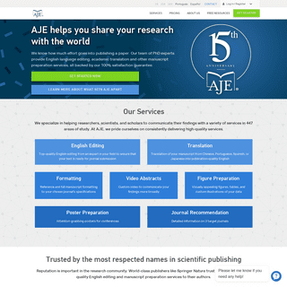AJE: English Editing and Author Services for Research Publication | AJE